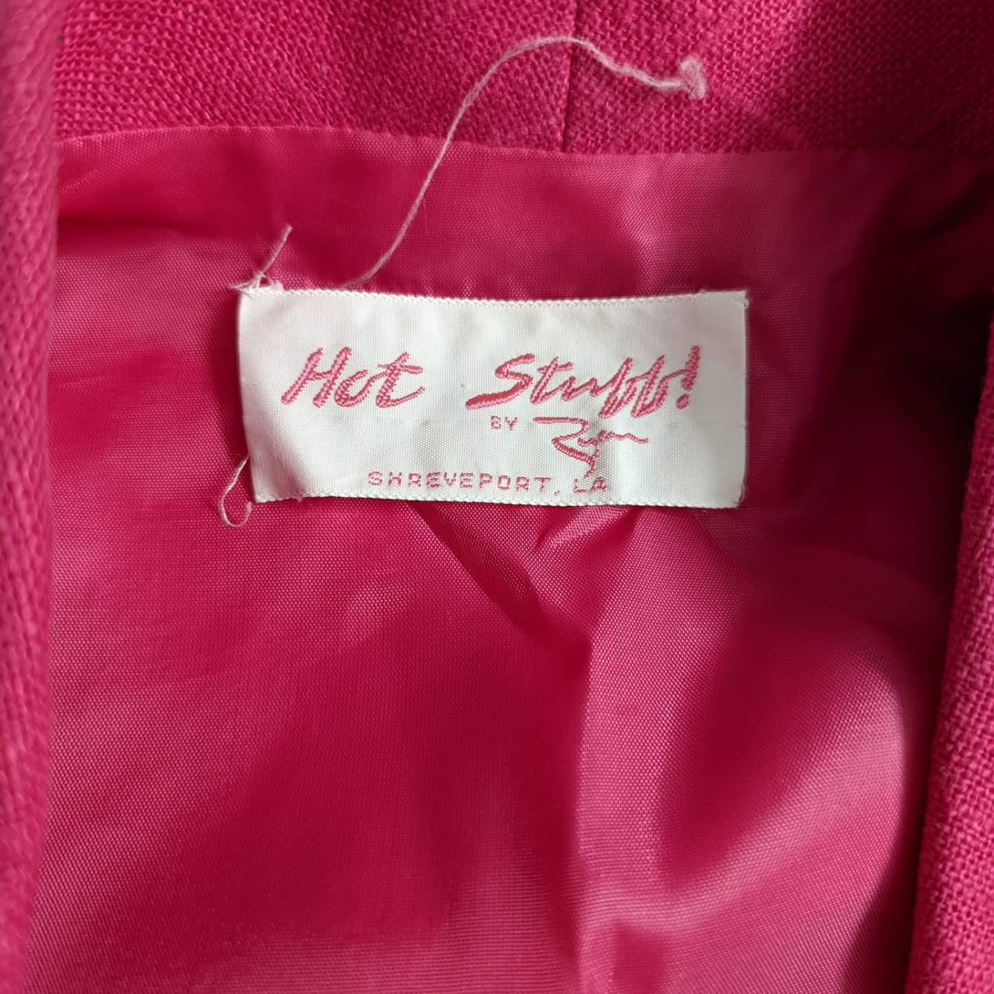 Hot Stuff by Ryan Shreveport LA Hot Pink Rhinestone Linen Jacket