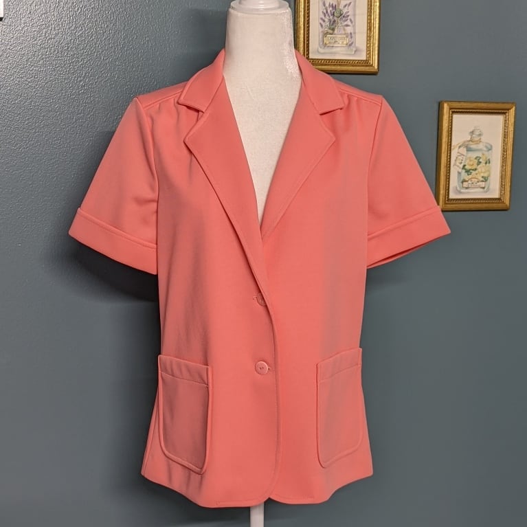 60s Pink Devon Short Sleeve Jacket