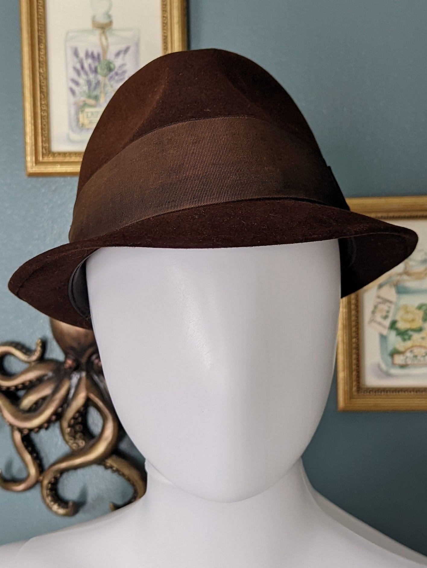 1950s Homburg Trilby Vintage Hat