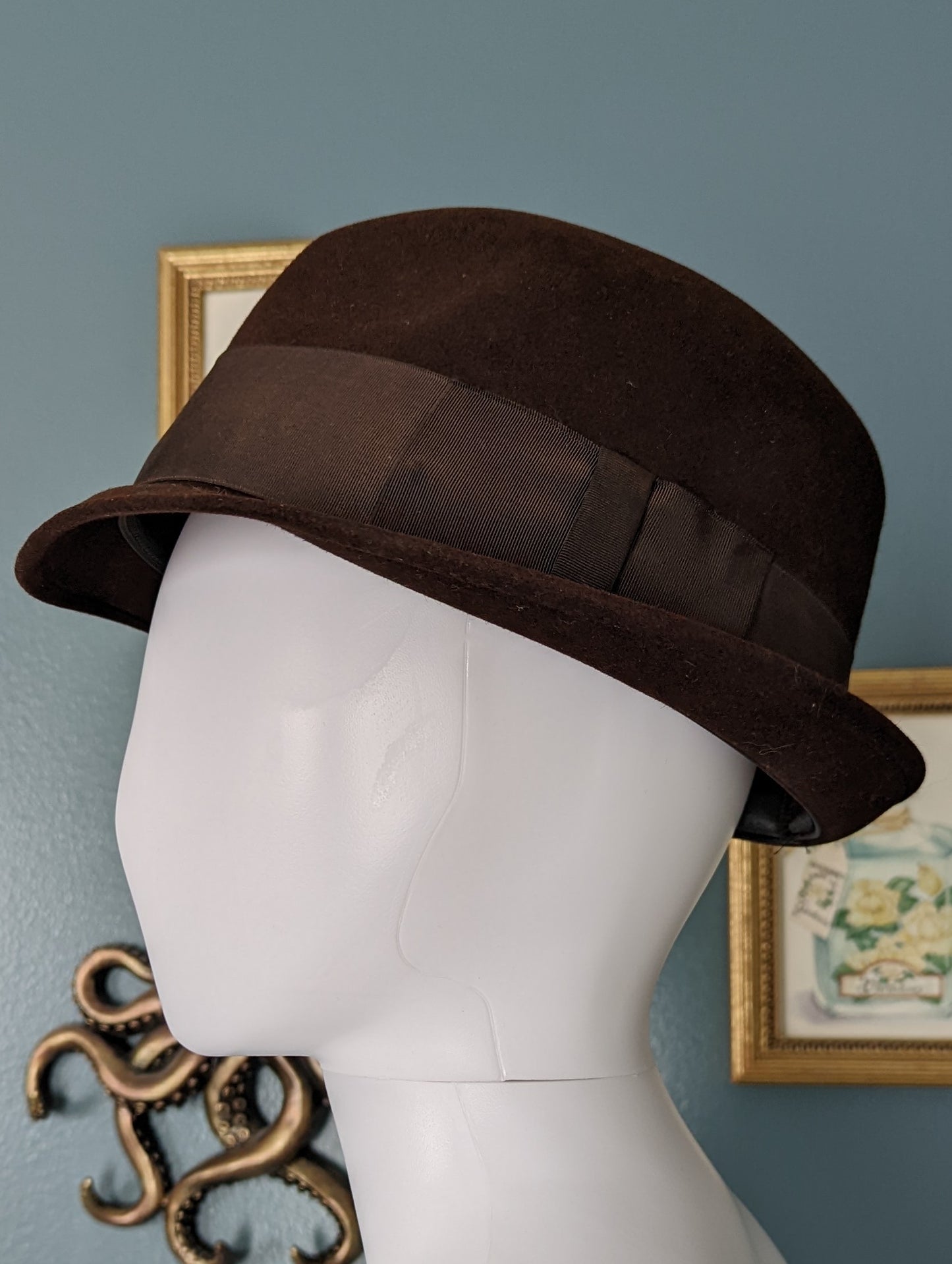 1950s Homburg Trilby Vintage Hat