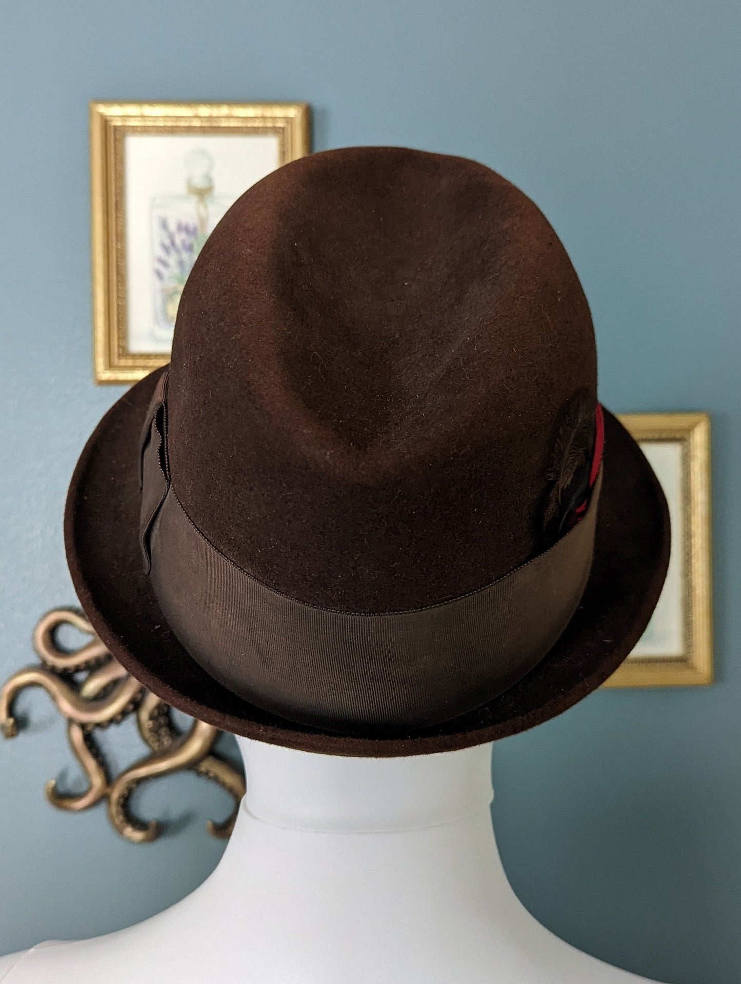 1950s Homburg Trilby Vintage Hat