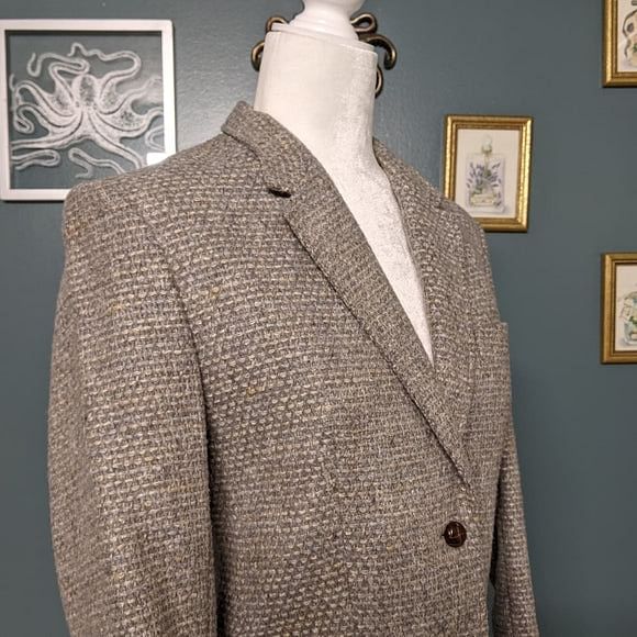 Vintage Tweed Wool Suit Jacket